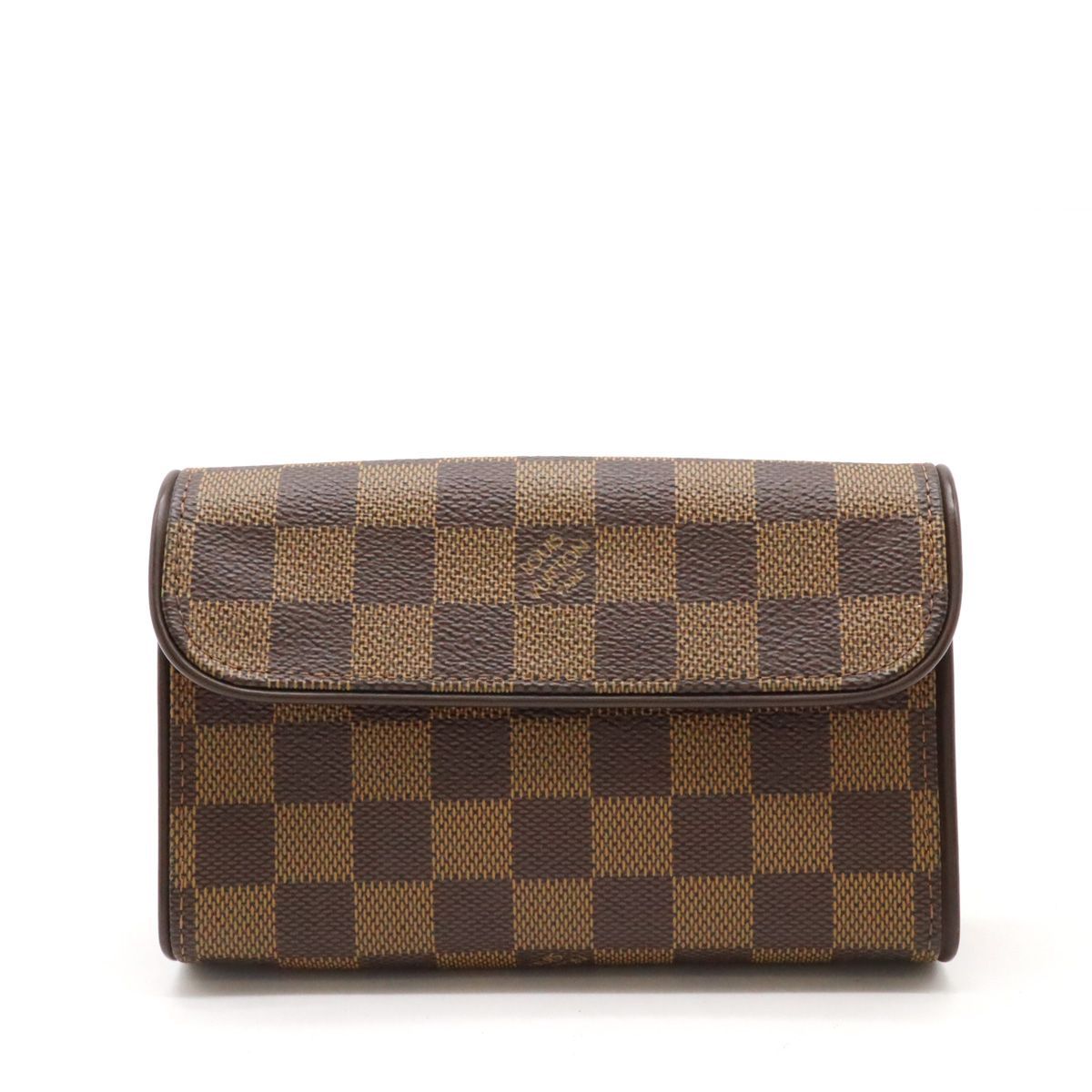 LOUIS VUITTON ルイ ヴィトン ダミエ ポシェット フロランティーヌ ウエストポーチ ウエストバッグ 2WAY ブラウン ストラップXSサイズ N51856