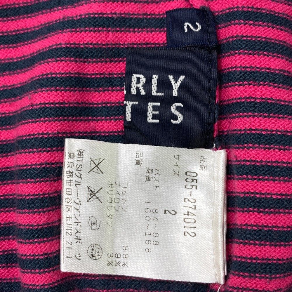 パーリーゲイツ　ボーダーニット　美品　サイズ2 サイズ：2 PEARLY GATES パーリーゲイツ タートルネック ニット