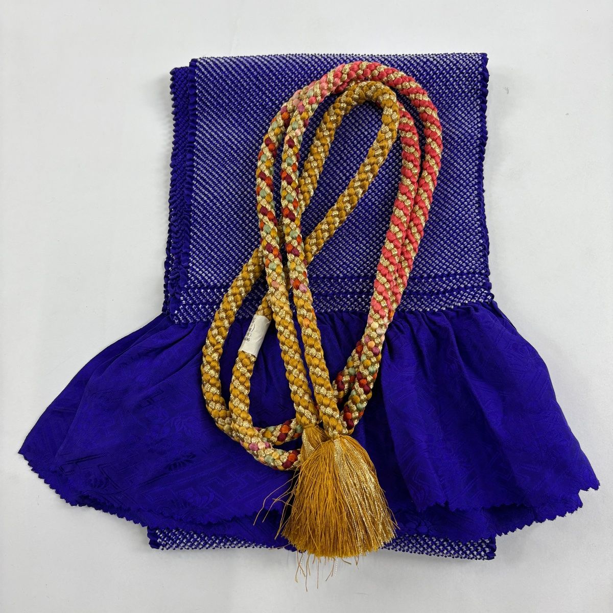 【信用第一】 振袖 身丈162.5cm 裄丈65.5cm M 袷 袋帯フルセット 鞠 桜 金糸 金彩 ピンク 正絹 名品