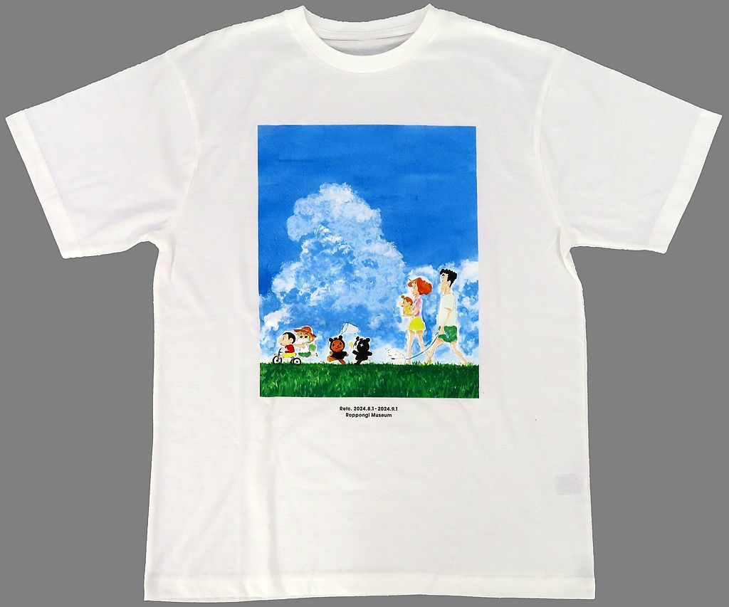 【中古】Tシャツ レトルト レトルト×クレヨンしんちゃん ビッグTシャツ ホワイト レディースサイズ 「レトセトラ ～レトルト15周年展～ 第2期 黒」
