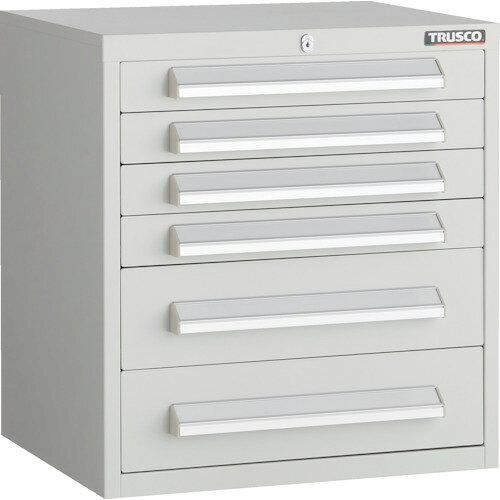 2営業日で発送 TRUSCO トラスコ中山 TRUSCO WLVR型キャビネット 500X412XH540 引出6段 W色 WLVR541W 8000