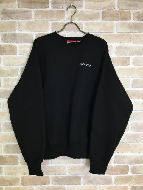 【中古】ｶﾅﾀﾞ製 SUPREME ｼｭﾌﾟﾘｰﾑ NYC CREWNECK SWEATSHIRT ﾆｭｰﾖｰｸ ｸﾙｰﾈｯｸ ｽｳｪｯﾄ ﾌﾞﾗｯｸ M 33875192