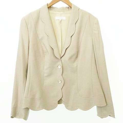 エスカーダ ESCADA スカラップ スーツ セットアップ 無地