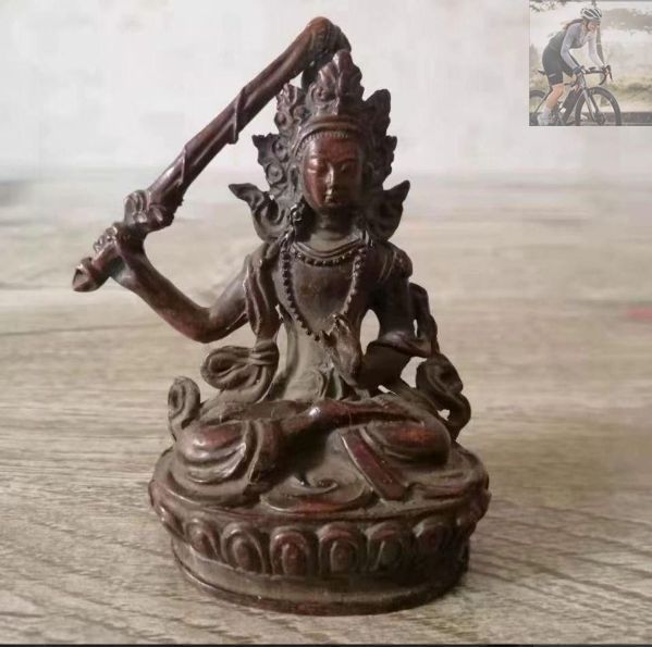 仏教美術 文殊菩薩仏像 奉納仏像 鎮宅 辟邪 開運 工芸品 置物 - メルカリ