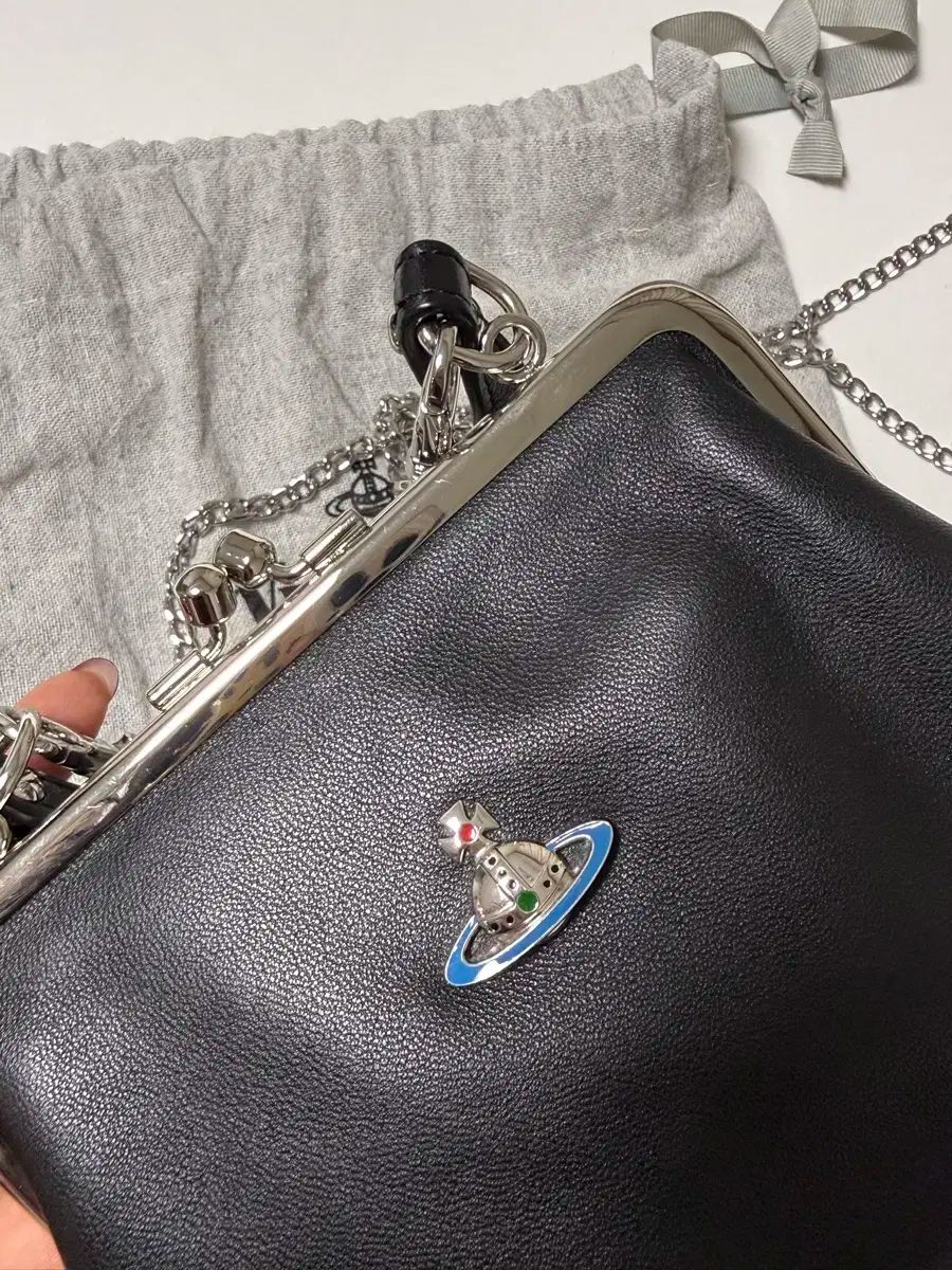 賢い Vivienne Westwood ヴィヴィアン ウエストウッド チェーン 巾着 バッグ