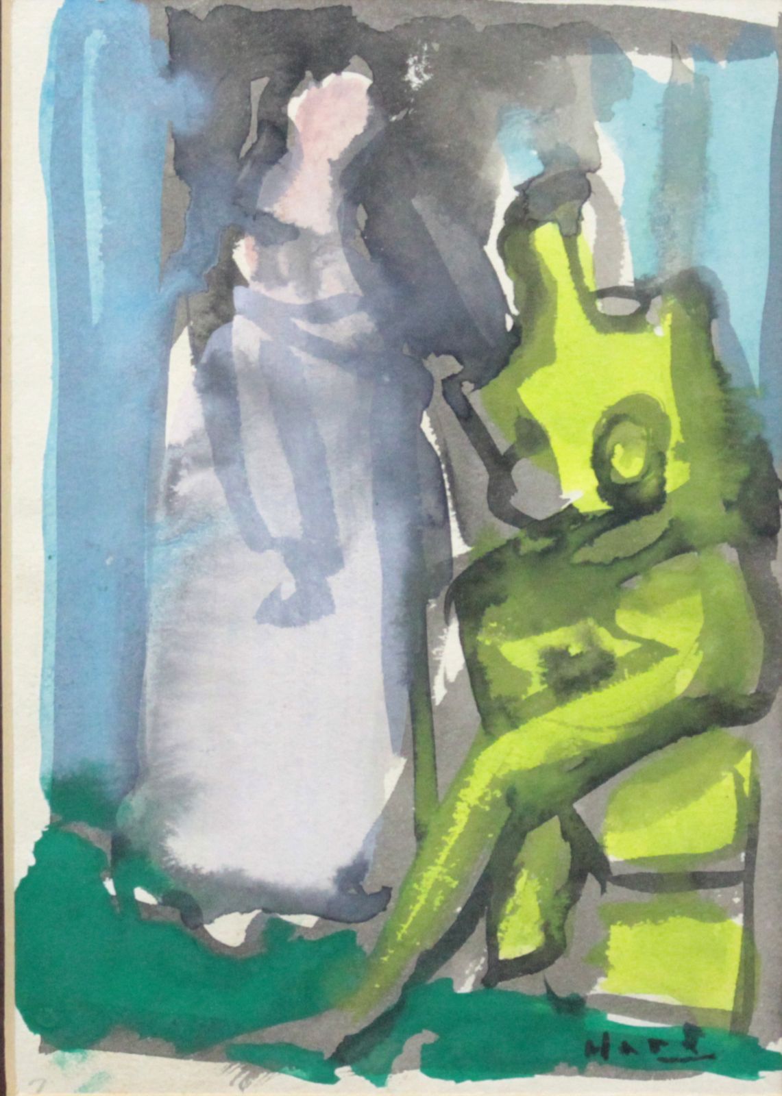 原 精一『裸婦』油彩画【真作保証】 絵画 原 精一『裸婦』ガッシュ【真作保証】 絵画 - メルカリ