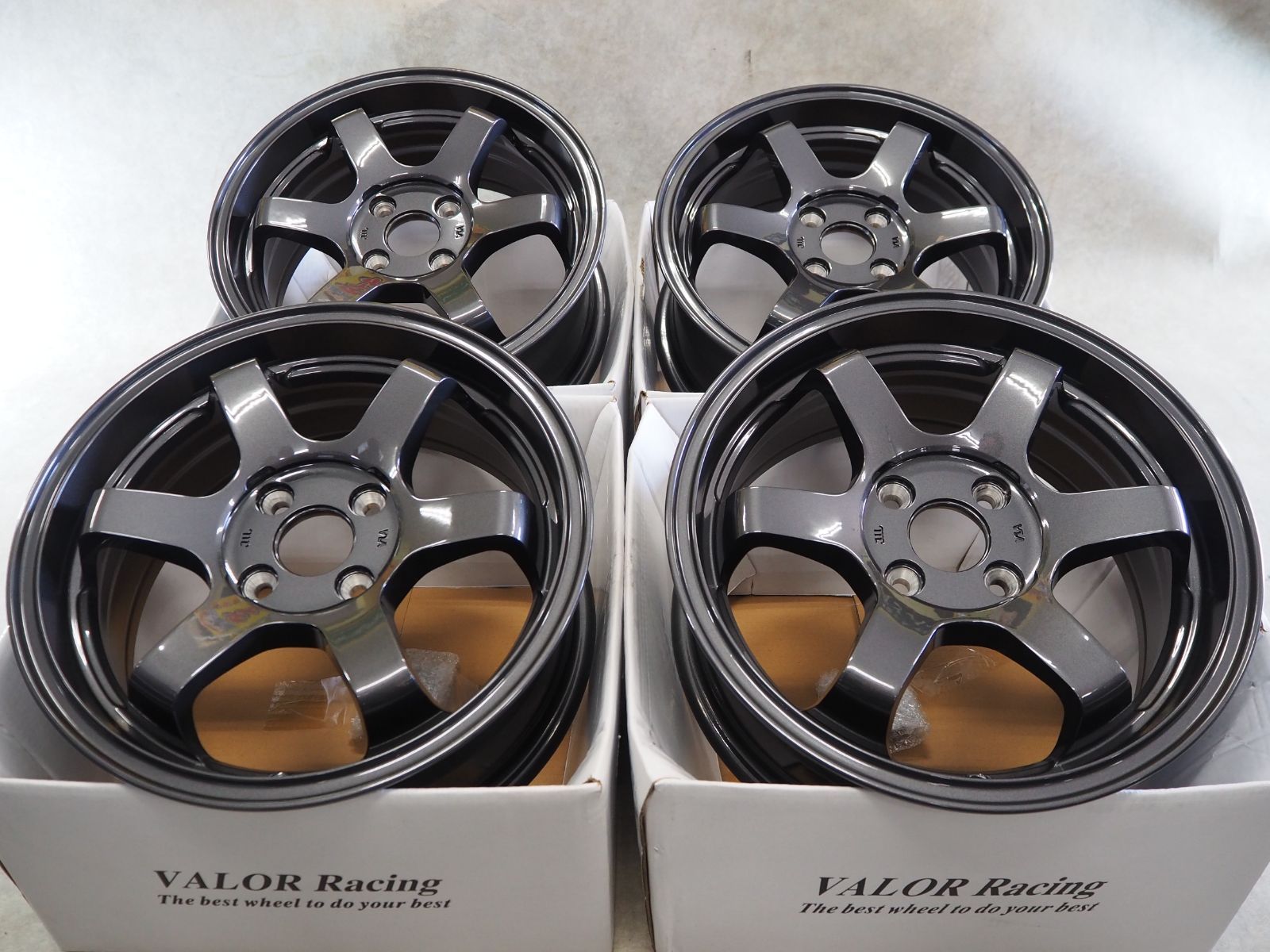 コンケイブ 軽量 VALOR Racing TS6R 15inch 6.5J 4-100 +38 GM 軽トラ 軽バン 軽自動車 コンパクトカー -  メルカリ