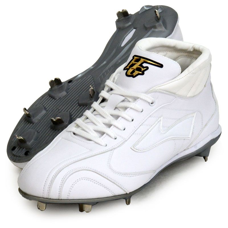 ハイゴールド HI GOLD 樹脂底スパイク ミドルカット 野球 金具スパイク 白スパイク 高校野球対応 24SS PRS-500MR ホワイト