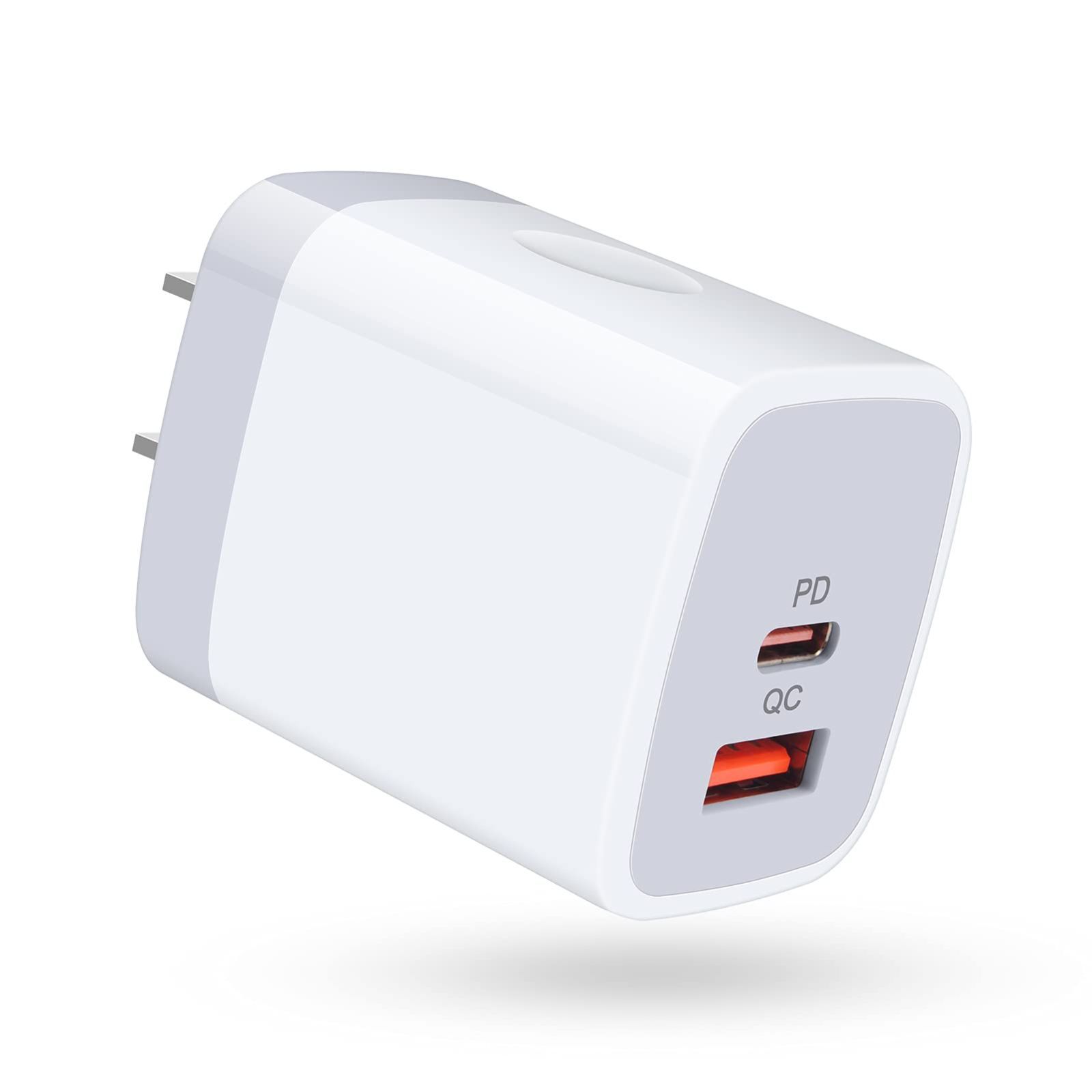 ACアダプター iPhone14 PD 急速充電器 18W Quick Charge 3.0 100 240V 海外電圧対応 iPad スマホ Android 軽量 コンパクト