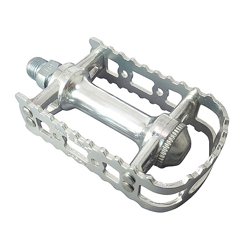三ヶ島 MKS bm-1 ペダル 当時物 old bmx NOS 三ヶ島製作所 BM-7 【細口(BC 1/2)タイプ】 シルバー ペダル