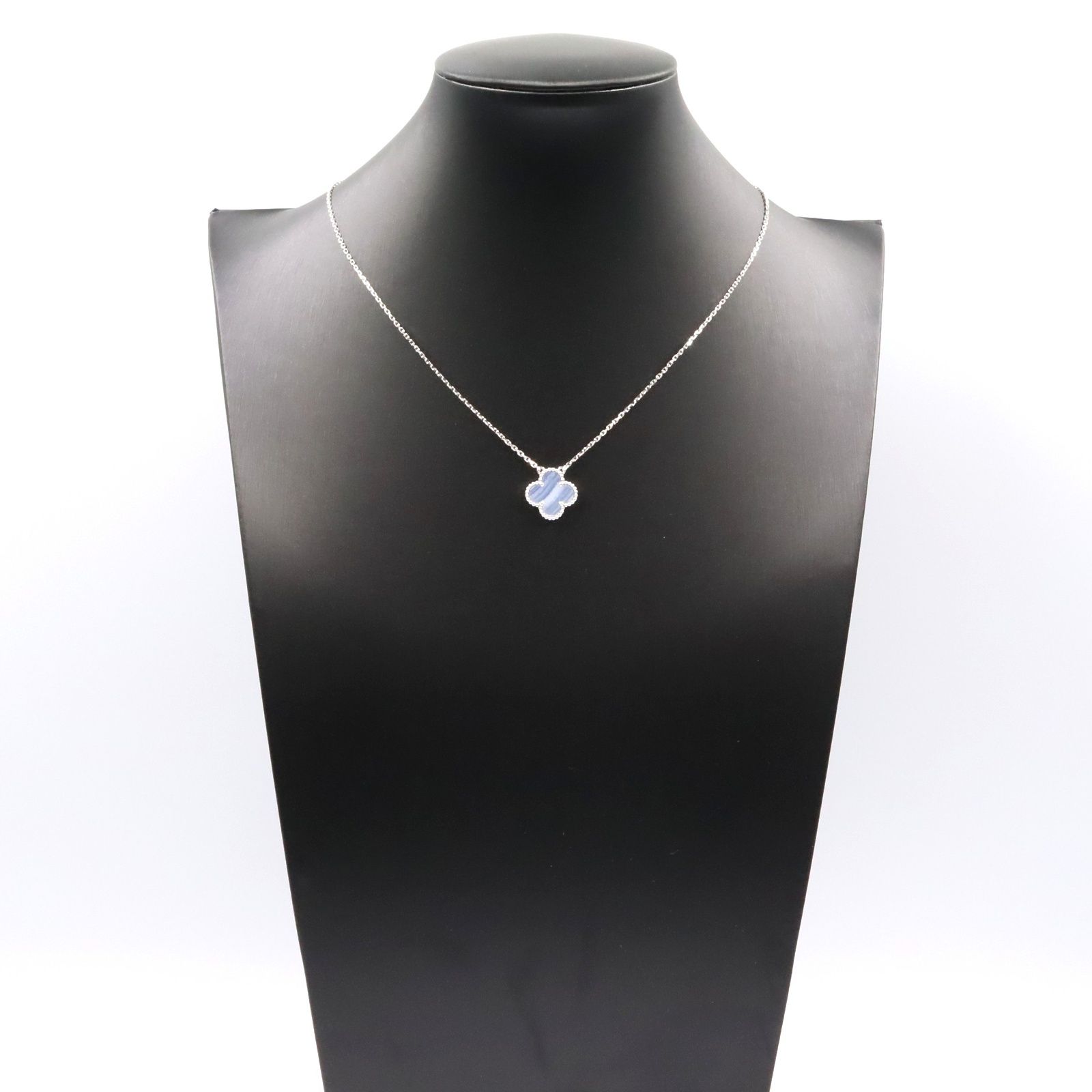 ヴァ‌ンク‌リーフ‌＆アー‌ペル カルセドニー ネックレス VCARD34900 Van Cleef & Arpels ヴィンテージ アルハンブラ カルセドニー