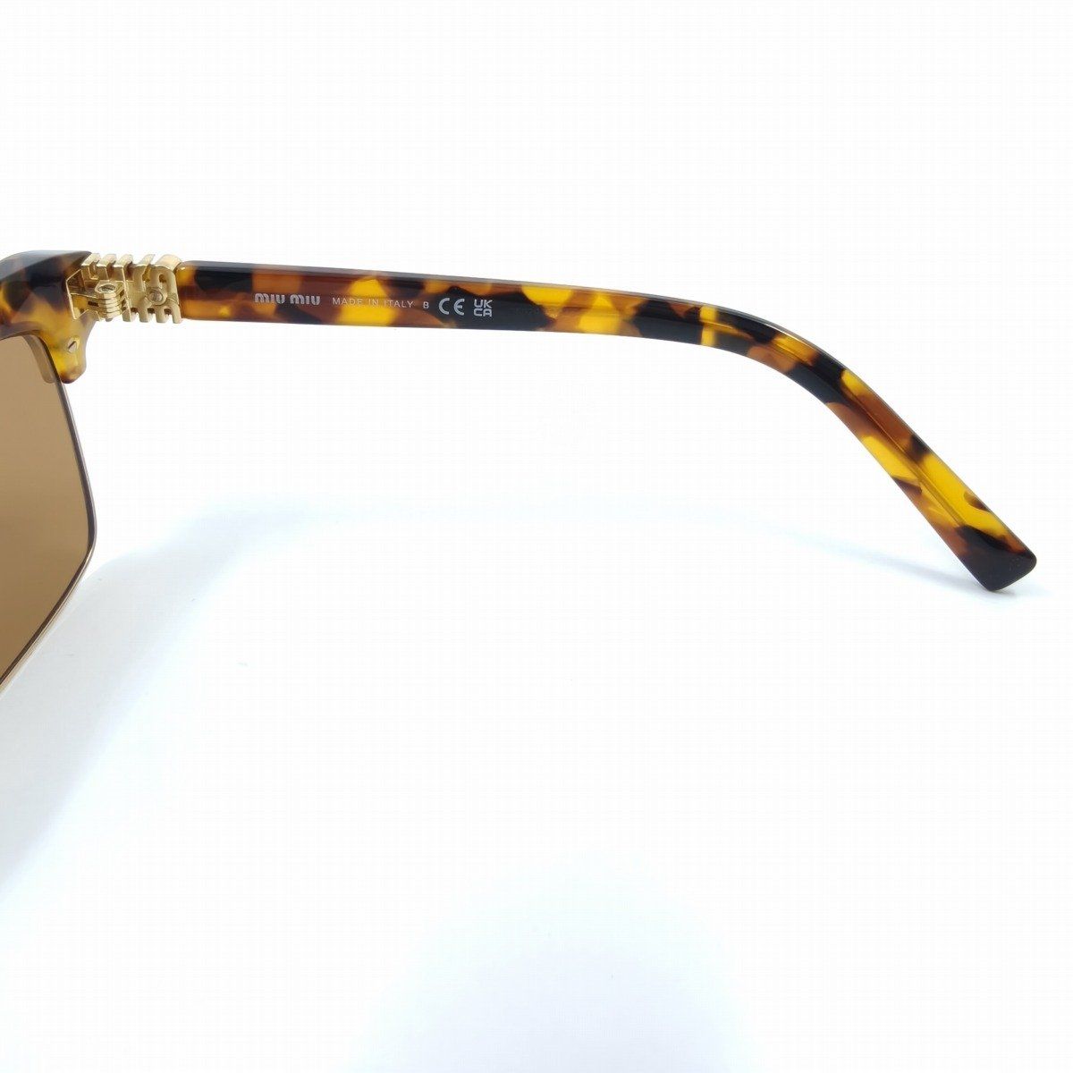 MIU MIU ミュウミュウ ランウェイ サングラス SMU10Z キャメル