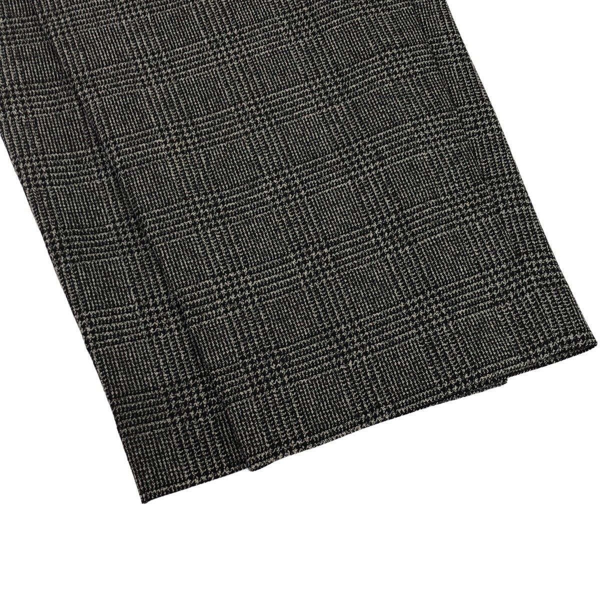 stein】TWO TUCK WIDE TROUSERS Glen check