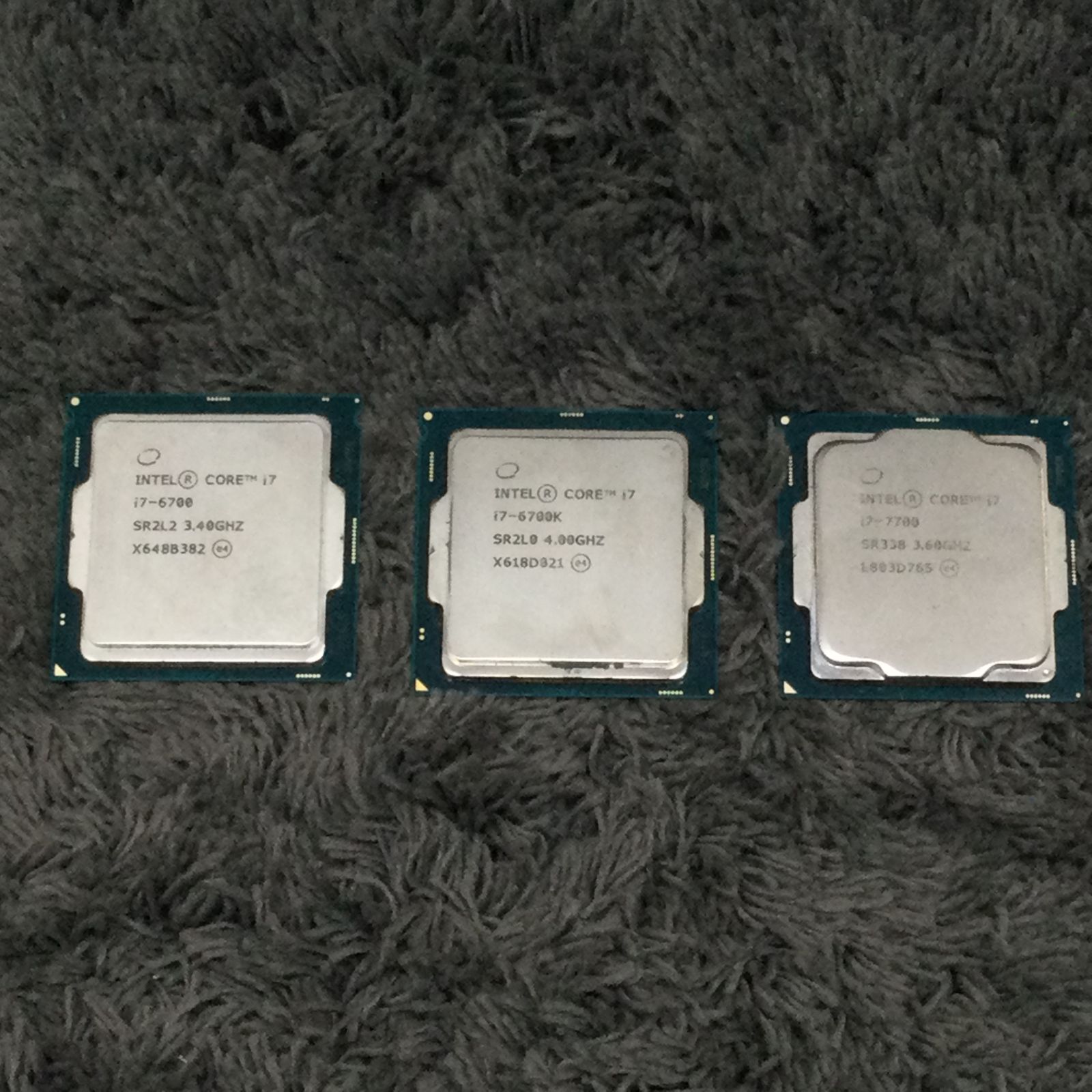 ⑥ INTEL Core i7-7700/Core i7-6700 / Core i7-6700K 計3枚