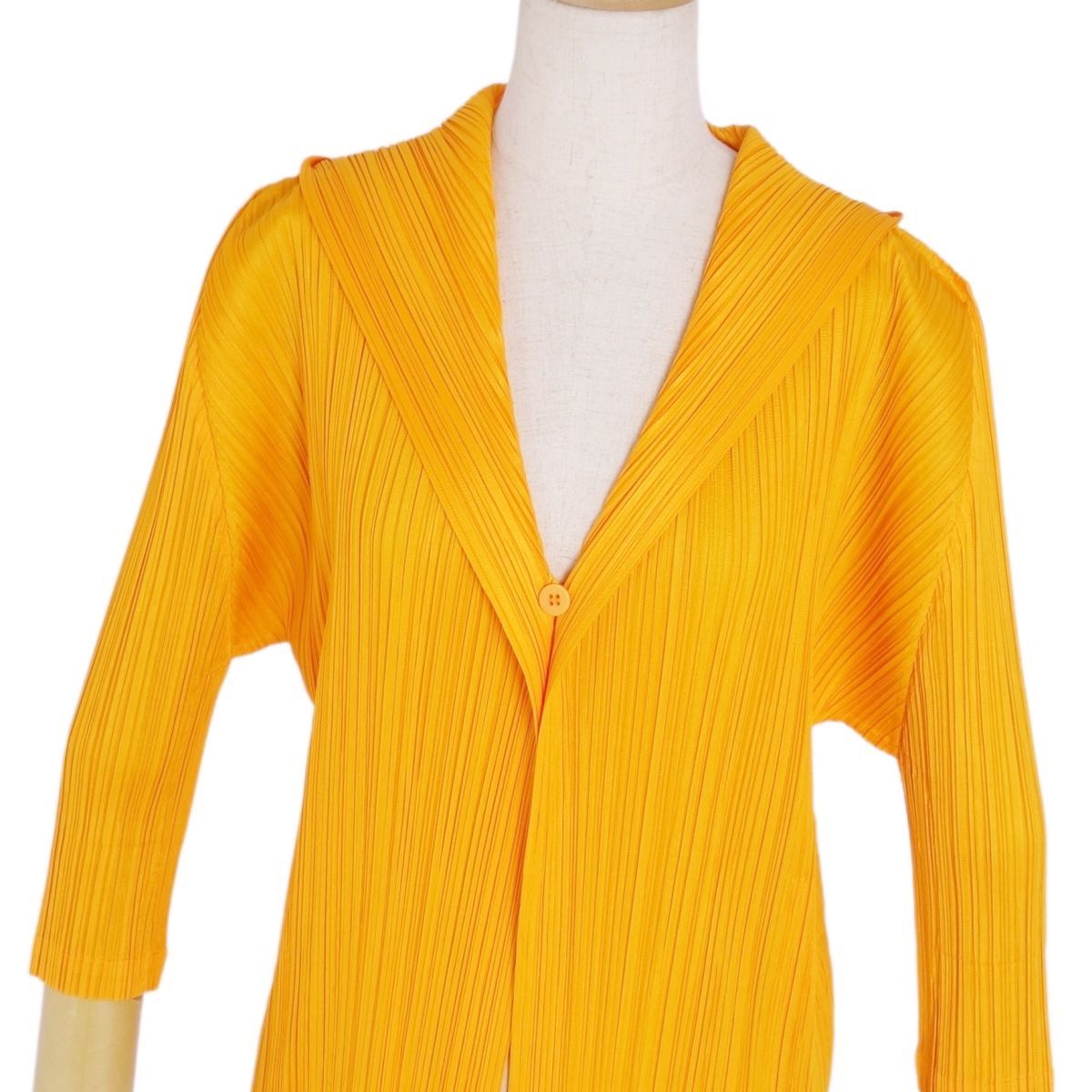 美品 プリーツプリーズ イッセイミヤケ PLEATS PLEASE パーカー フード プリーツ トップス レディース 3(L相当) オレンジ PLEATS PLEASE ISSEY MIYAKE - 美品 プリーツプリーズ イッセイミヤケ