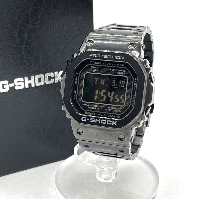 CASIO カシオ 腕時計 G-SHOCK GMW-B5000 Gショック Bluetooth フルメタル 電波ソーラー き メンズ ブラック 服飾小物 B14699◆