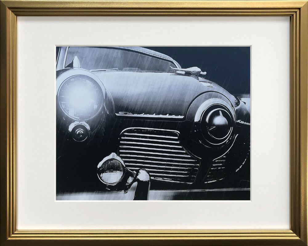 まなざし 鶴田一郎 ポスター フレーム付 鶴田一郎 / アート【A4サイズ