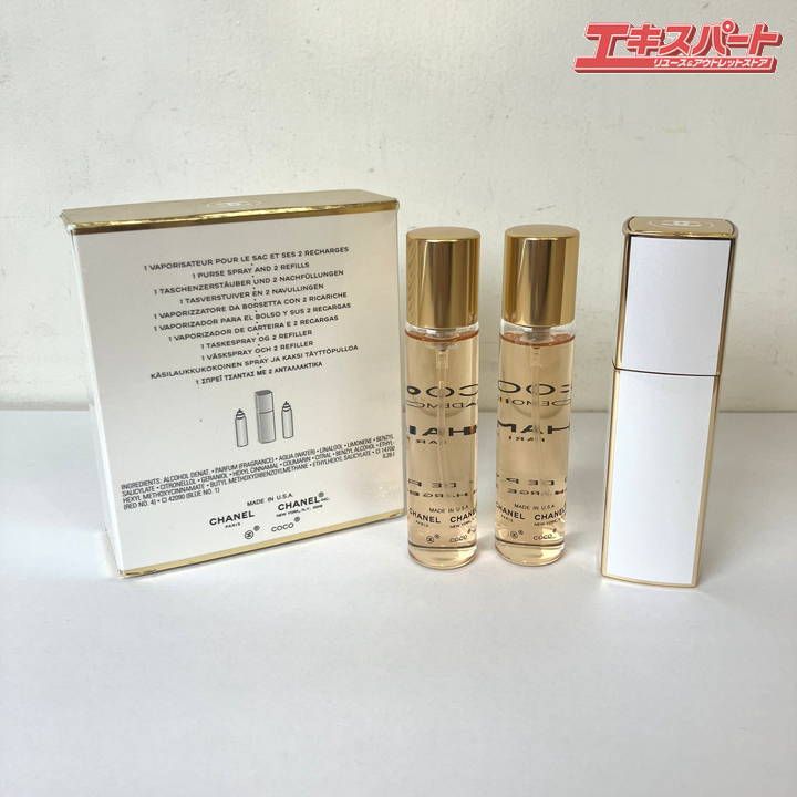 CHANEL シャネル ココ マドモアゼル オードゥ パルファム ツィスト＆スプレイ 20ml×3 本体 リフィル2個 外 き ミスマ店