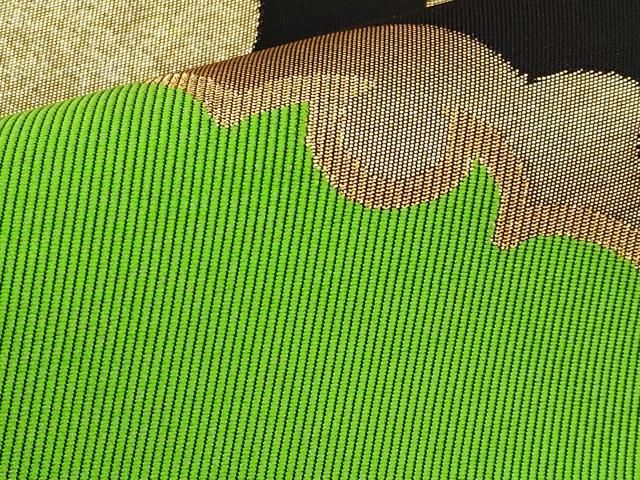 平和屋本店□極上 三風魯・堀江三郎 六通柄 本袋帯 唐織 雪輪重ね文