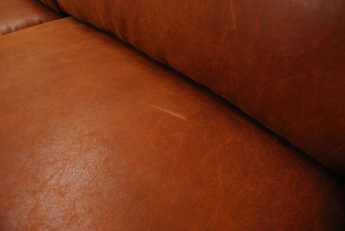 ワイドL型カウチソファーセット ブラウン