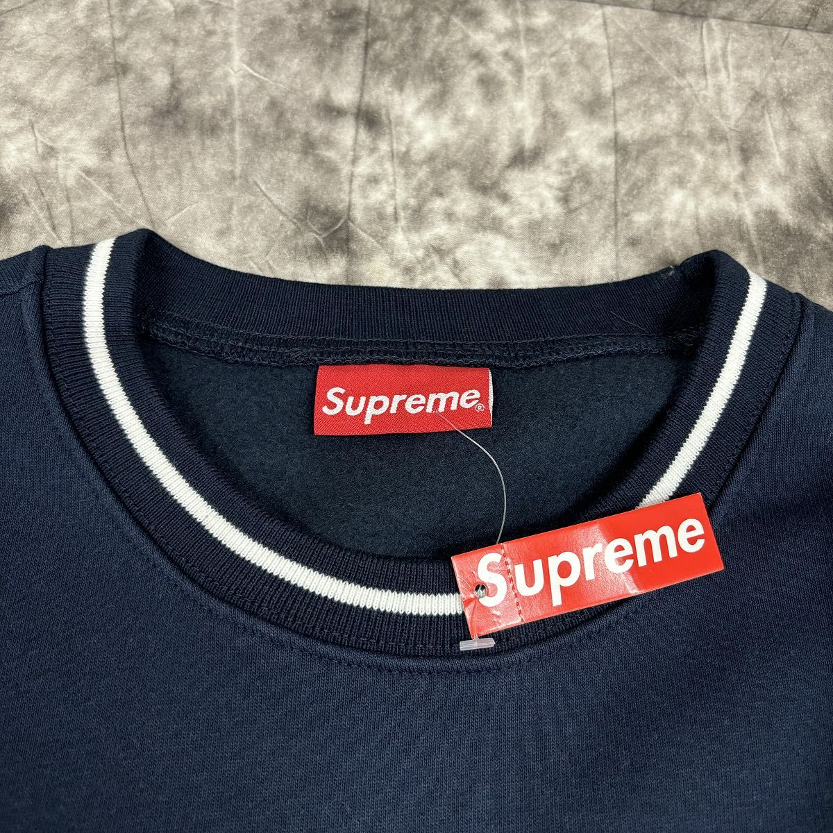 未使用】Supreme/シュプリーム【19AW】Piping Crewneck/パイピング 