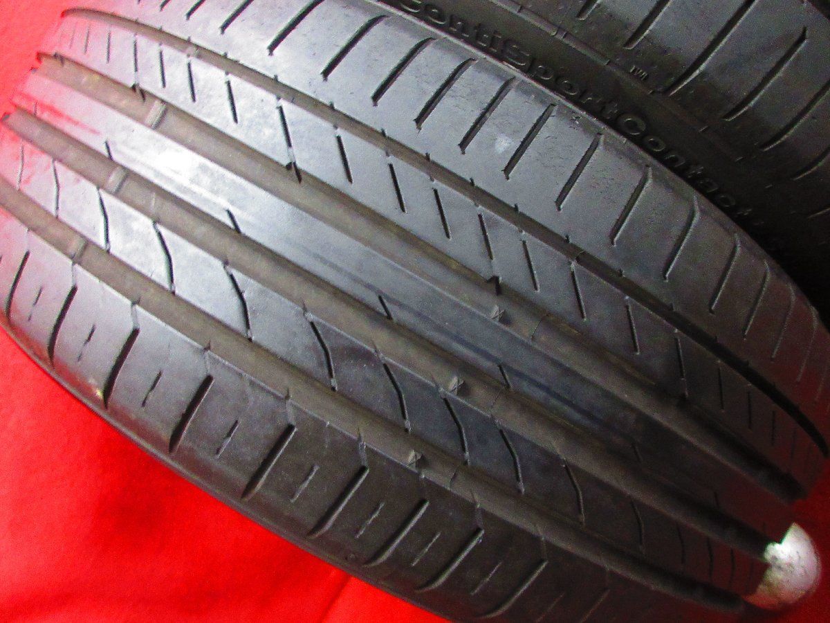 タイヤ 2本 225 40R18 コンチネンタル CONTISPORT CONTACT 5 SSR 溝アリ 16270T