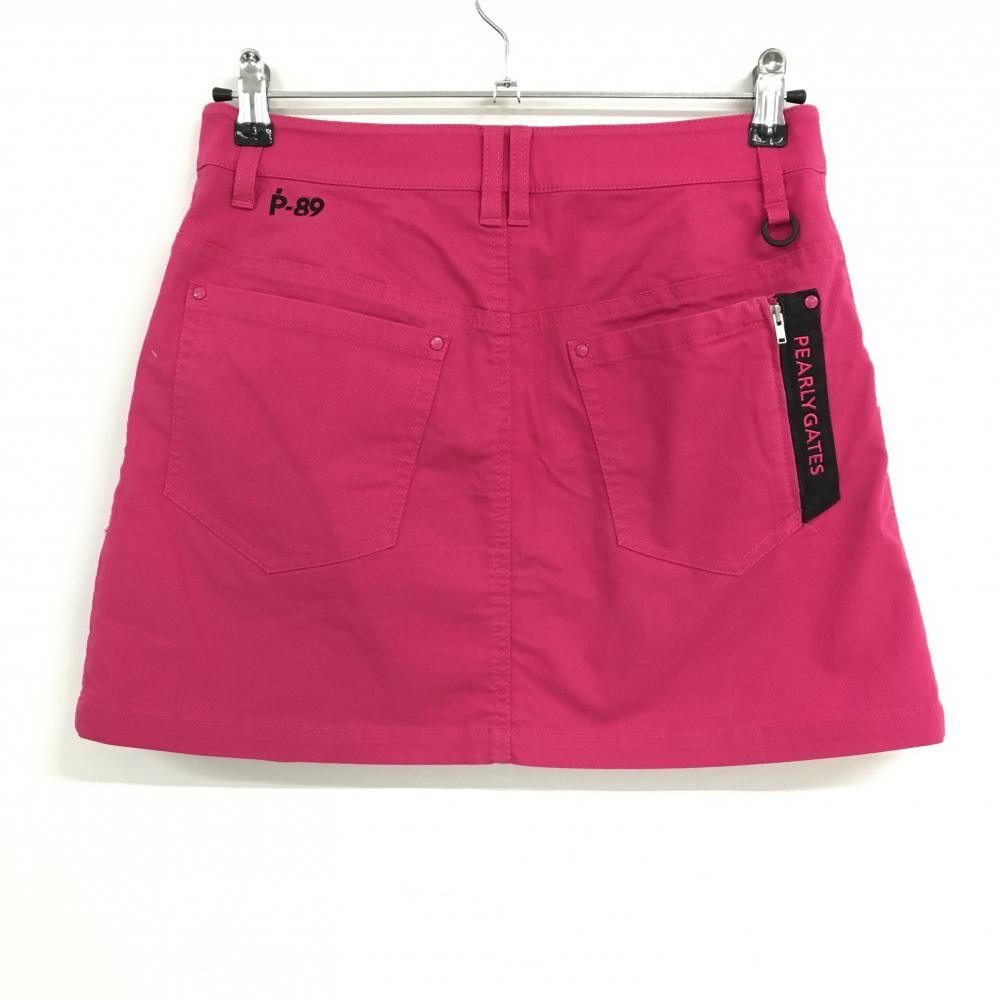 パーリーゲイツ スコート スカート 裏起毛 ピンクレッド サイズ1