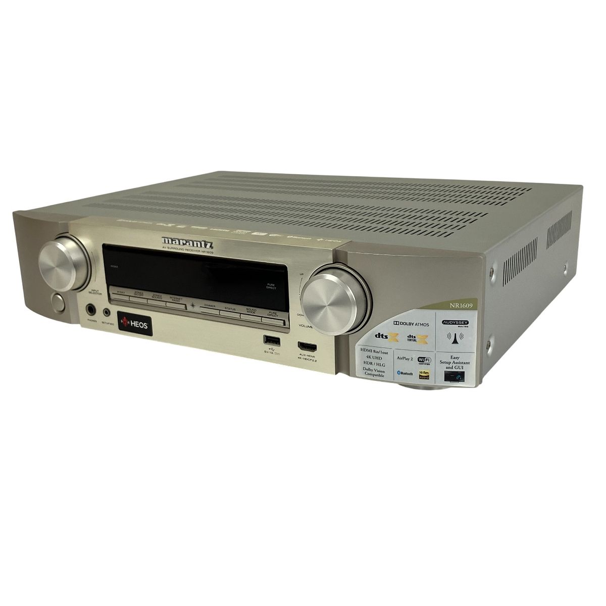 Marantz NR1609 AVサラウンドレシーバー アンプ シルバー 2018年製 マランツ オーディオ 音響機材 訳有 T10471772