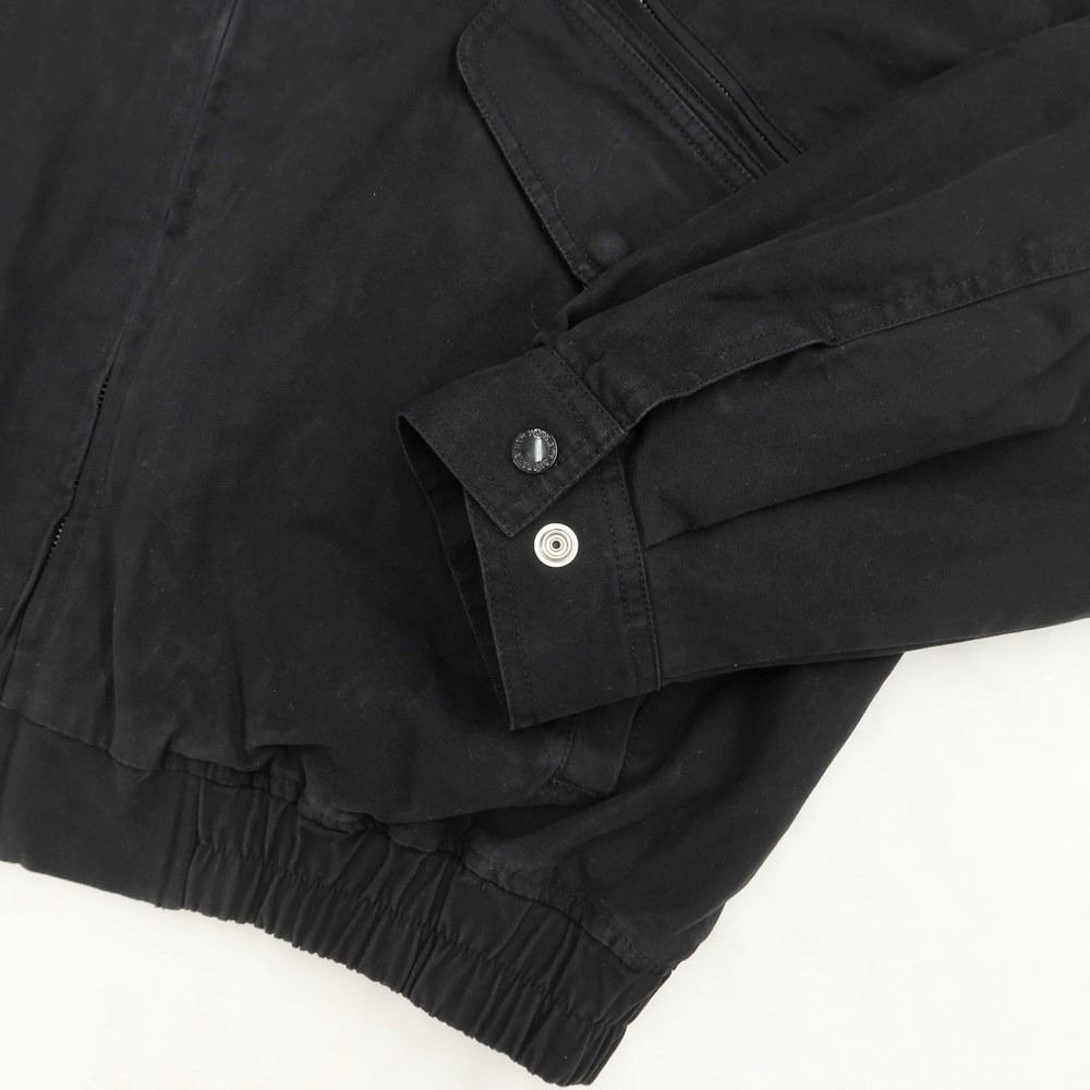 シュプリーム Supreme 2023年秋冬 Leather Collar Utility Jacket コットン 中綿 ユーティリティジャケット ブルゾン ブラック【サイズL】【メンズ】