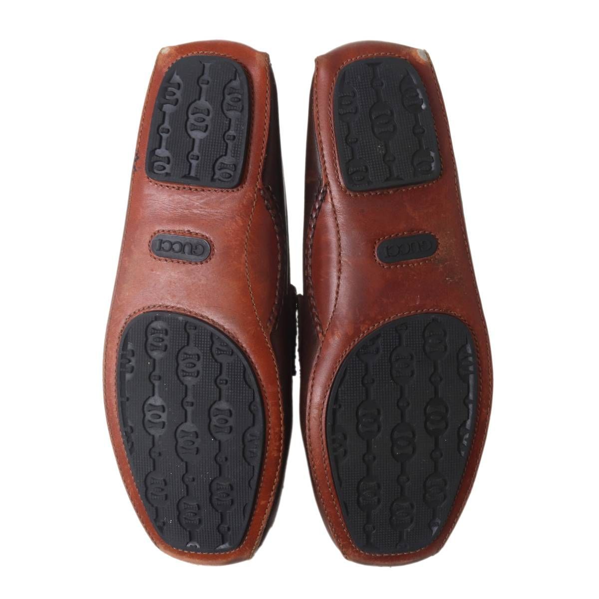 グッチ　ホースビット　ローファー　レザー　ブラウン　42.5 GUCCI グッチ ホースビット レザー ローファー メンズ ブラウン