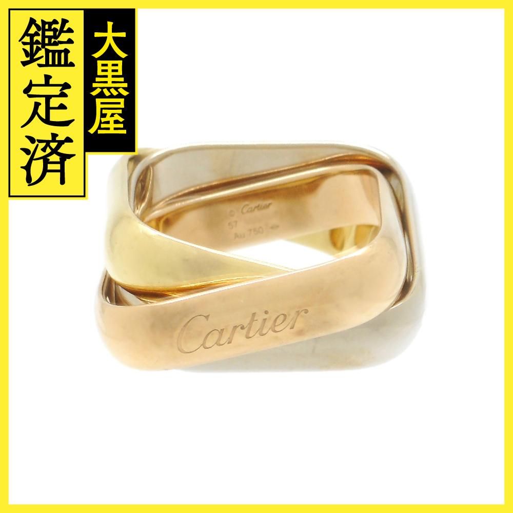 Cartier カルティエ トリニティリング LM ラージモデル 3カラー 18.9g 57号 日本サイズ17号 2143100473003  【200】 - メルカリ