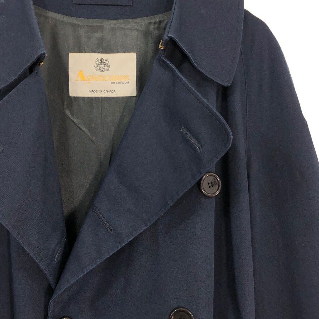 80年代 カナダ製 Aquascutum アクアスキュータム トレンチコート