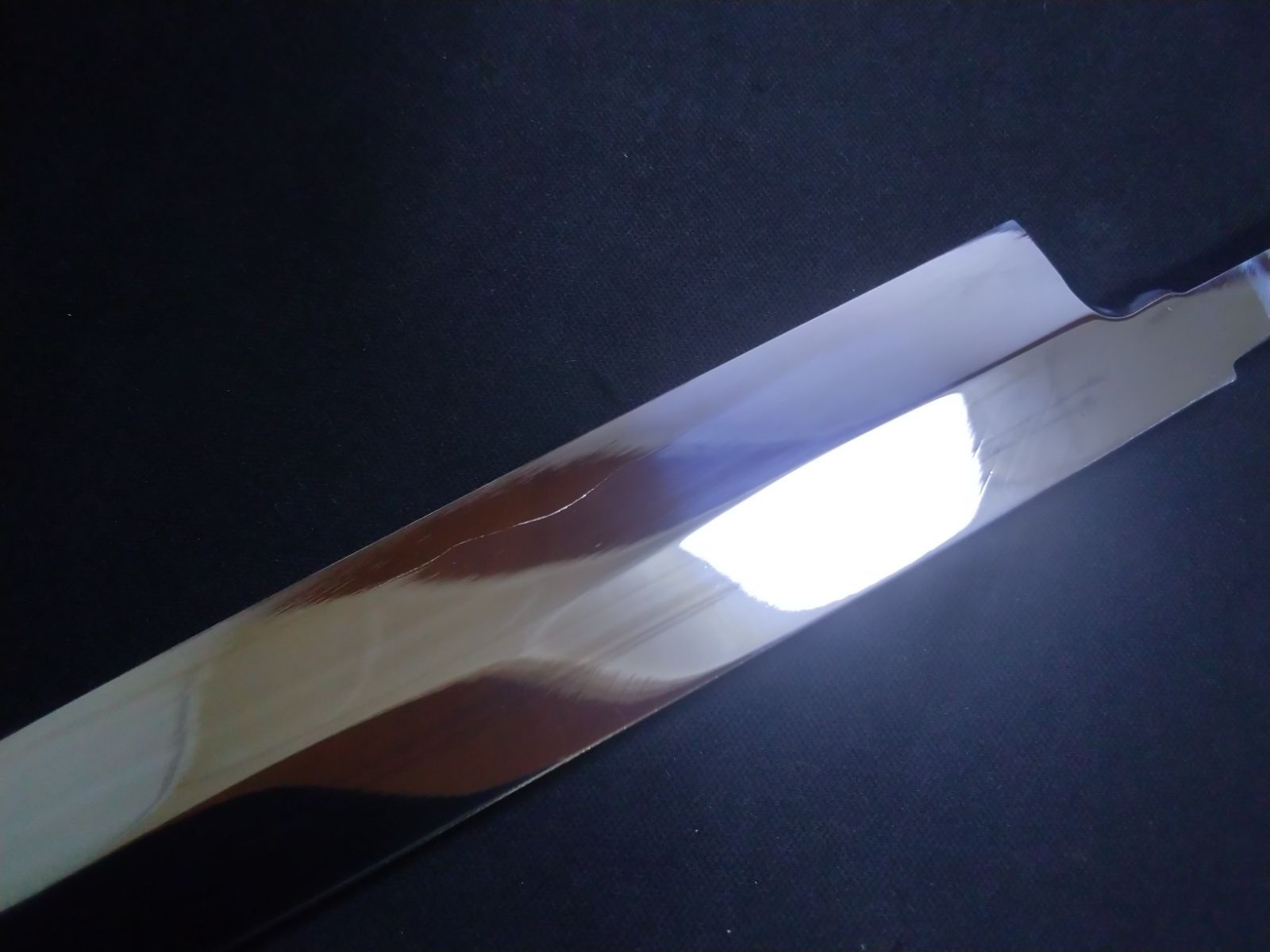 城山刃物製作所 堺業務用刃物メーカー直売 八寸 柳刃包丁 青二鋼 三面鏡面仕上げ 黒檀八角水牛柄 アイケが出たため です SKLAD-KIRPICHA_RU