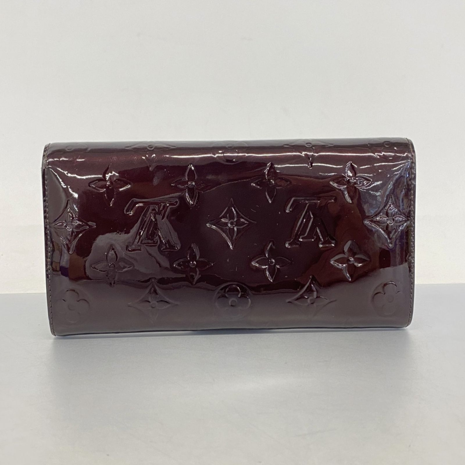 LOUIS VUITTON ルイ・ヴィトン ヴェルニー サラ　アマラント ルイヴィトン ヴェルニ ポルトフォイユサラ 長財布 アマラント
