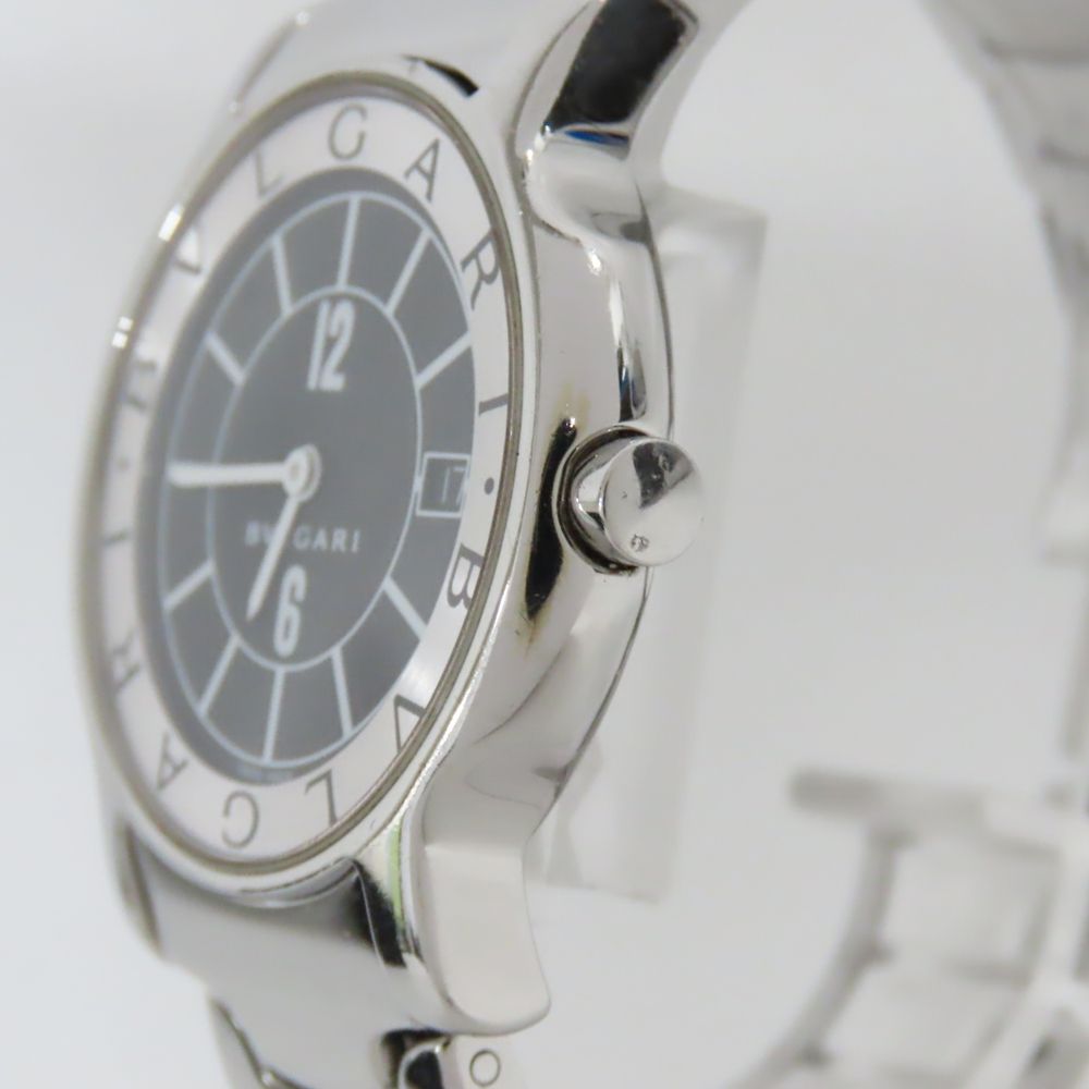 BVLGARI(ブルガリ) 腕時計 ソロテンポ ST35S レディース 黒×シルバー