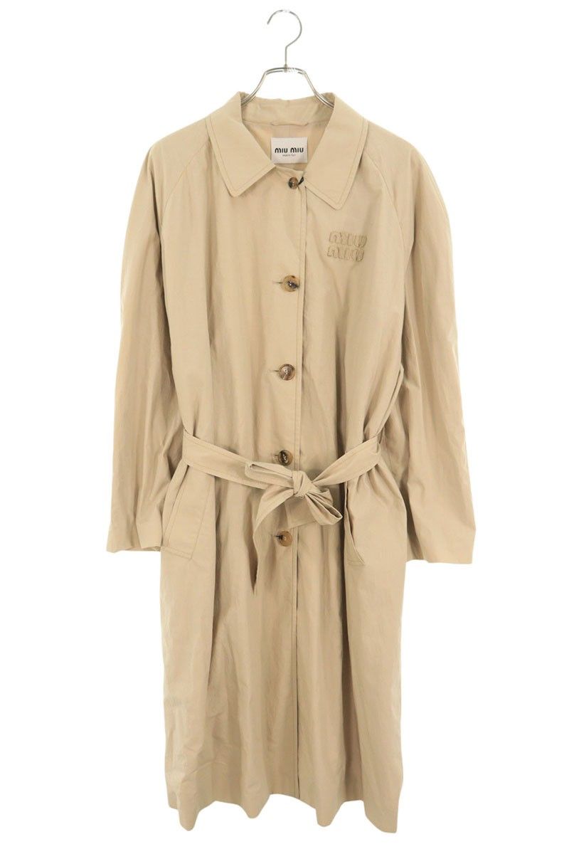 日本未入荷【MIUMIU】シングルブレスト ベルベット コート 日本未入荷】ダブルベルベット パイピングポケット ジャケット