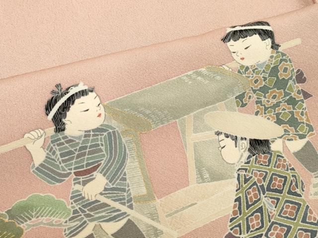 平和屋着物○十日町友禅作家 関口遼一 色留袖 童子笠松文 暈し染め