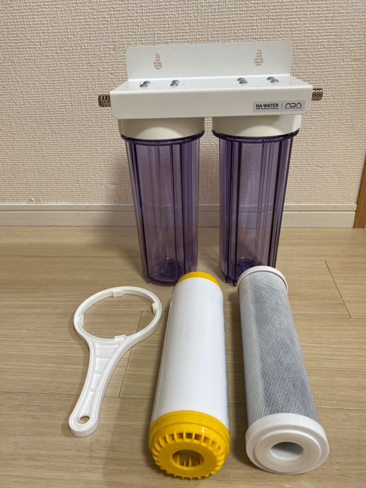 ADA 浄水器 洗い流す