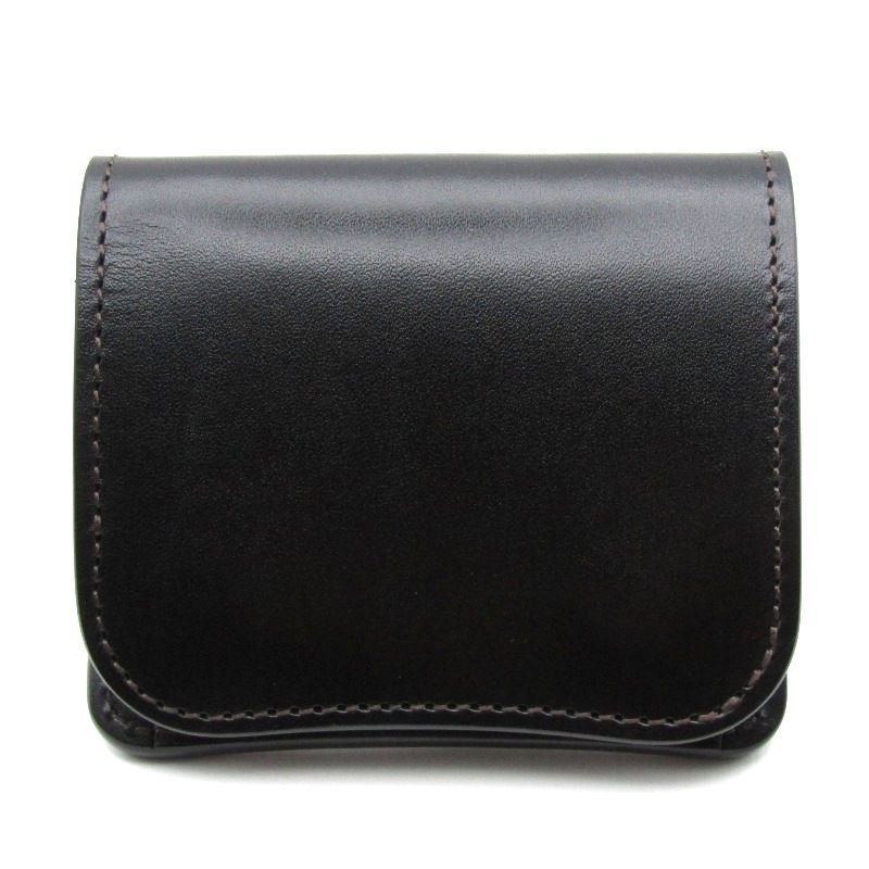 WILDSWANS ワイルドスワンズ ミニ財布 サドルプルアップ PALM CL パーム クラシック ベルギー牛革 二つ折り ブラック 黒 24005542