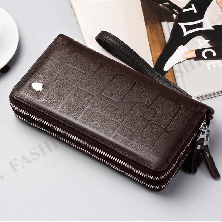 イタリアンレザー メンズ 財布 長財布 ダブルファスナー ダブルジップ