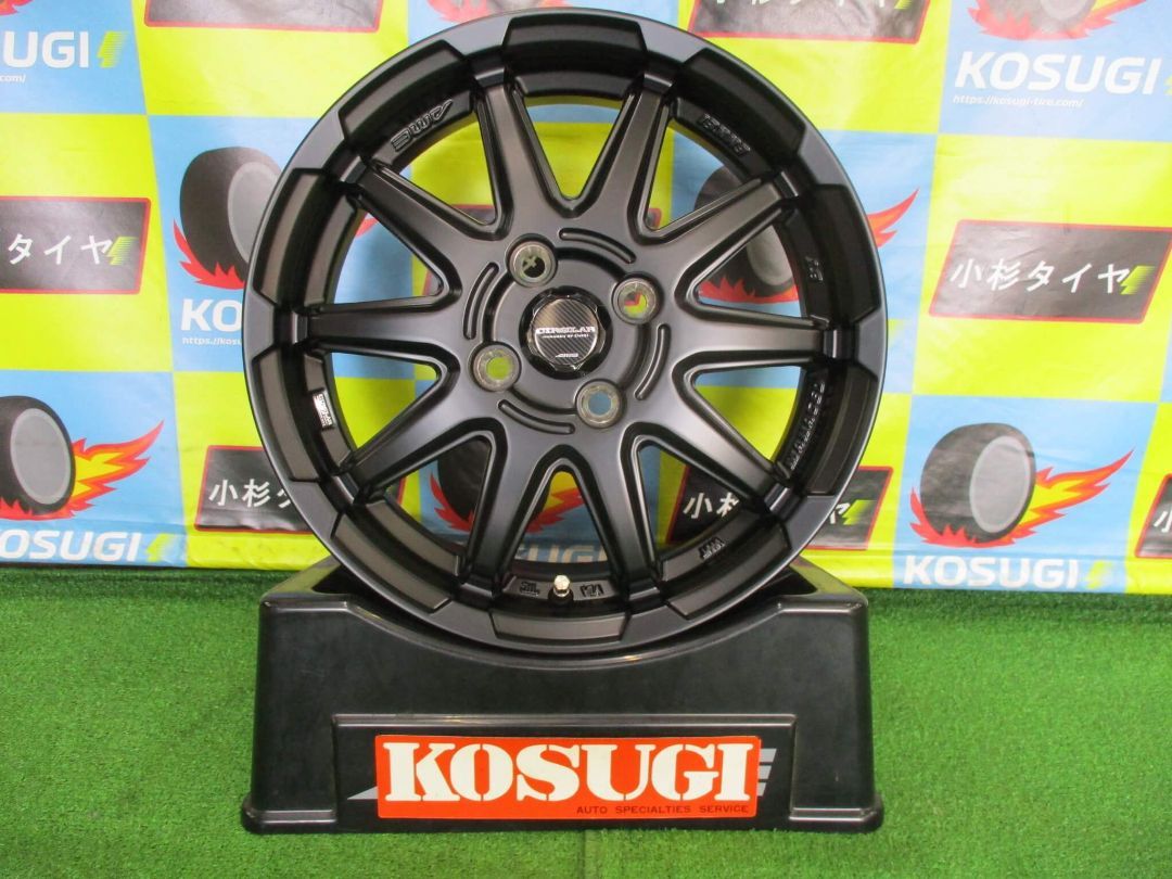 14インチ 4H100 4.5J+43 4穴 SCHNEIDER StaG ホイール 1本 メタリック