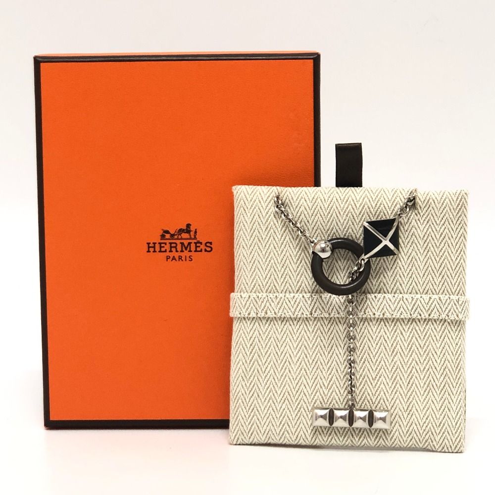 HERMES エルメス ネックレス メドールXO コリエドシアン メタル