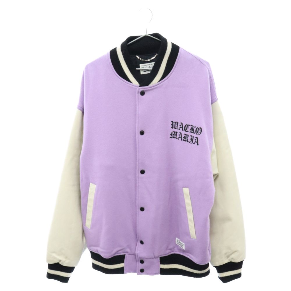 WACKO MARIA (ワコマリア) 22AW LEATHER VARSITY JACKET B TYPE-2 袖 