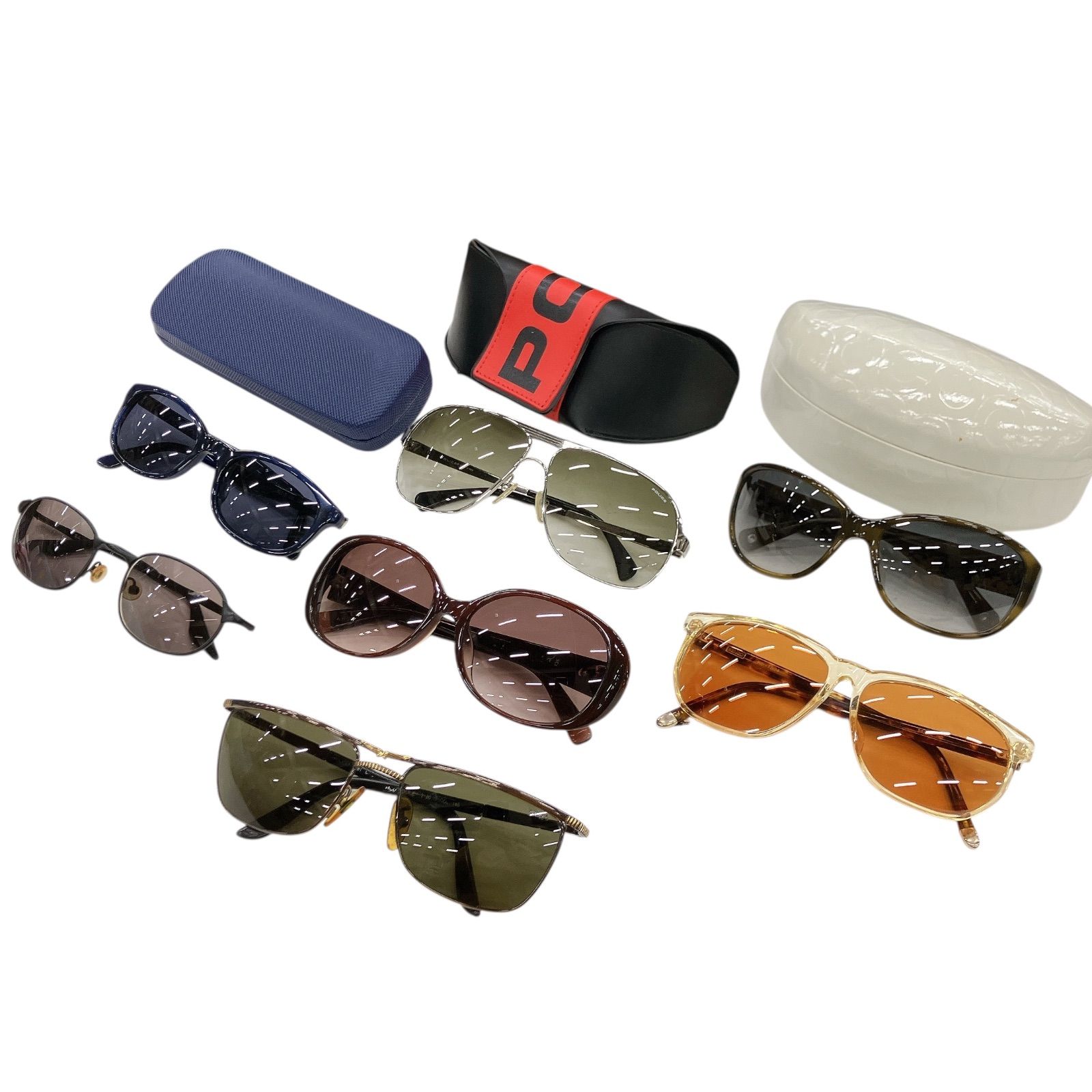 RE131 COACH RayBan POLICE 他 ブランドサングラス 7点 レディース メンズ