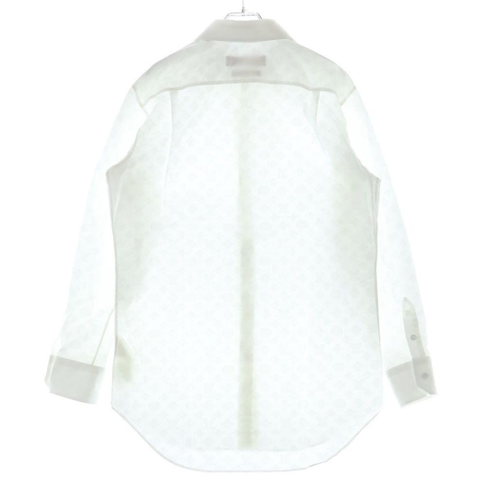 Louis Vuitton ホワイトシャツ 長袖　36 LOUIS VUITTON (ルイヴィトン) 22SS モノグラム レギュラー