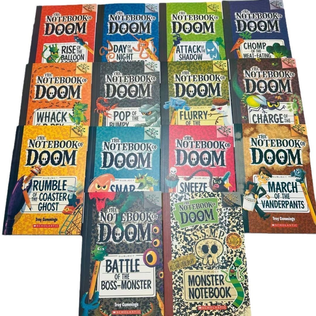 在庫処分 激安 食品 新品未使用 The 英語勉強 14冊 英語絵本 Doom of Notebook 絵本・児童書