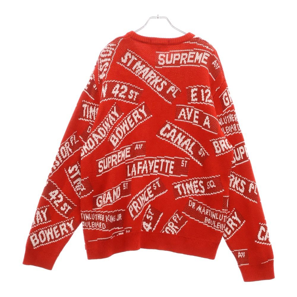 SUPREME (シュプリーム) 21SS Street Signs Sweater クルーネック