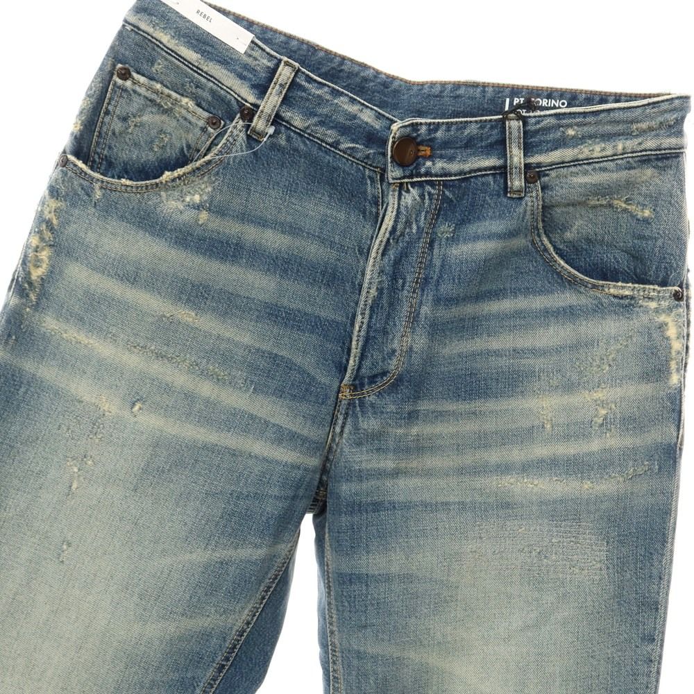 新品】ピーティートリノ デニム PT TORINO DENIM THE REBEL クラッシュ