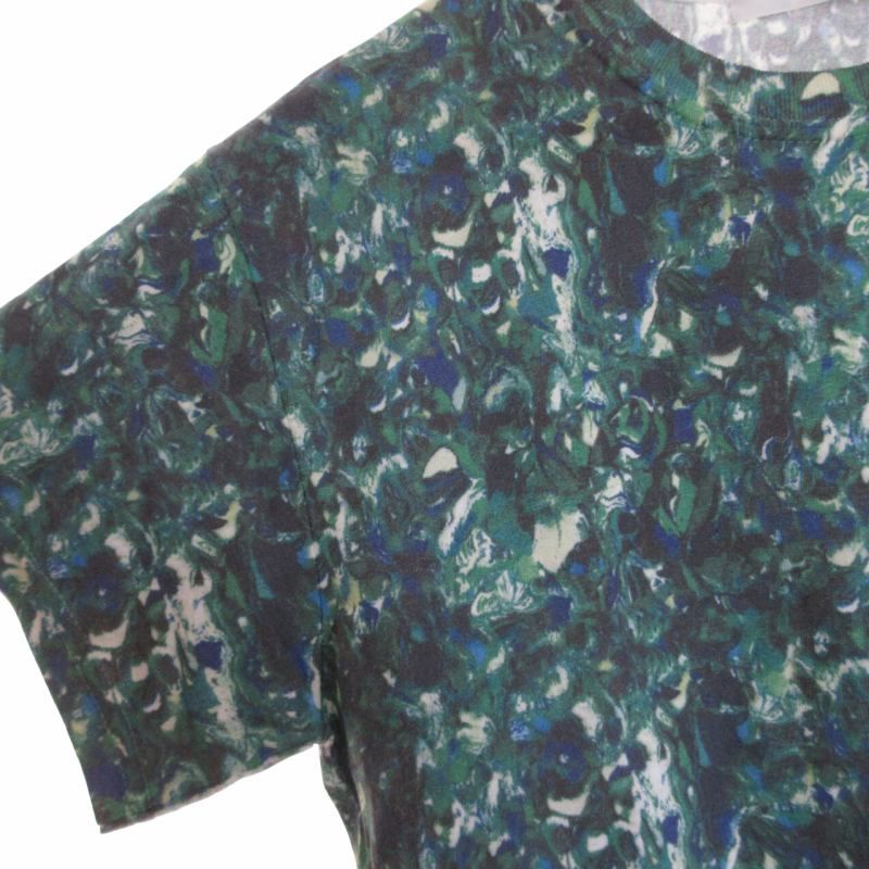 トーガ TOGA VIRILIS ビリリース タグ付 19SS Marble print T-shirt カットソー 半袖 マーブルプリント 総柄 緑  グリーン 44 約Sサイズ TV91-JK332 0622 - メルカリ