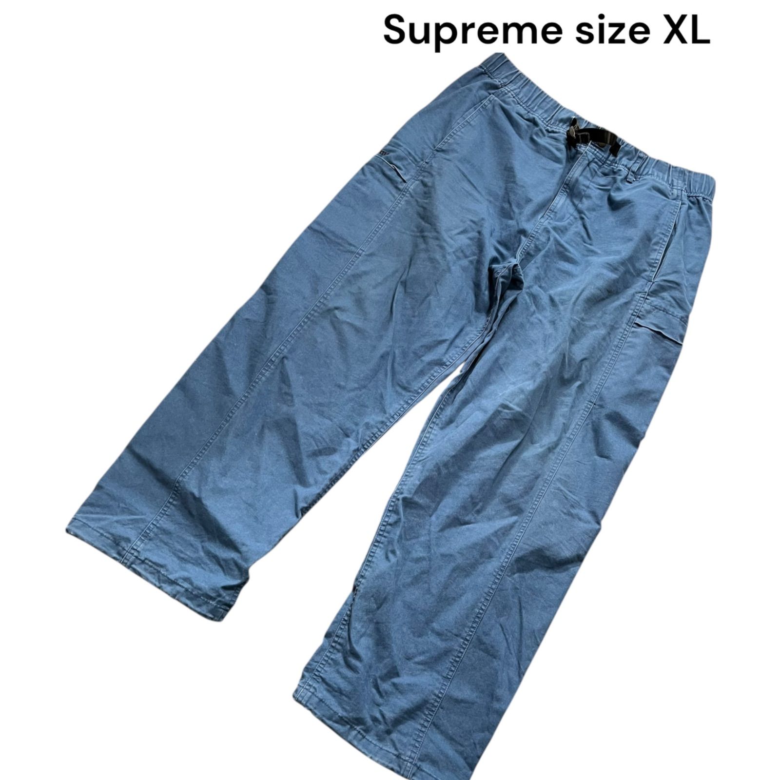 シュプリーム Supreme カーゴパンツ チノパン ブルー系 XL メンズ S5Q345